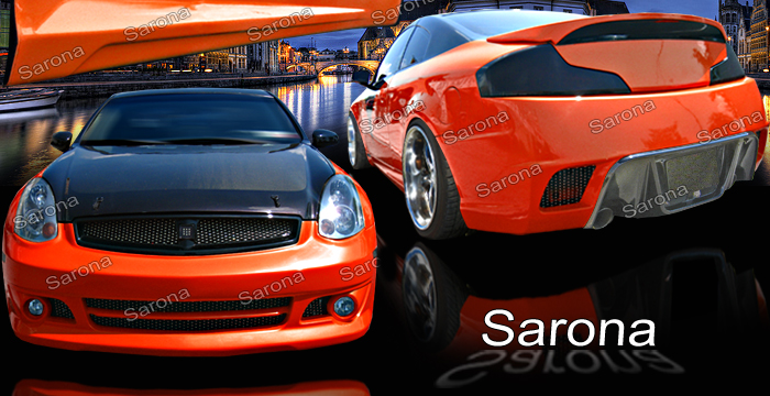 Custom Infiniti G35 Coupe  Body Kit (2003 - 2007) - $1650.00 (Manufacturer Sarona, Part #IF-009-KT)
